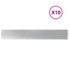 Bordes de césped vidaxl 10 piezas 15x103 cm acero galvanizado