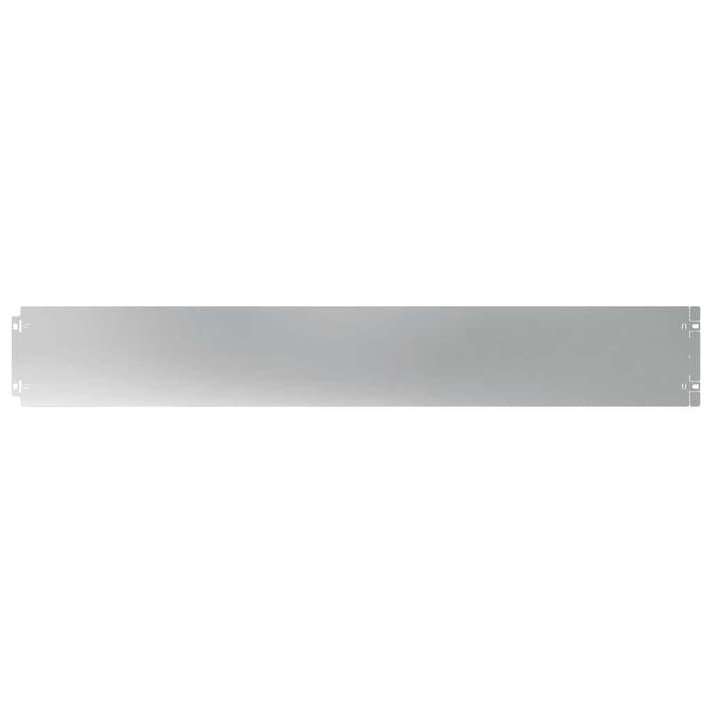 Bordes de césped vidaxl 10 piezas 15x103 cm acero galvanizado