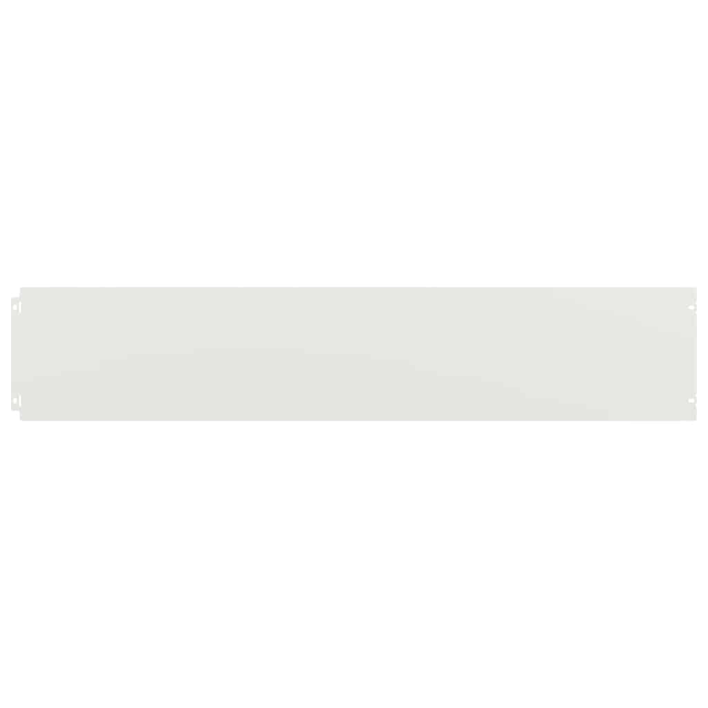 Vidaxl gazonranden 10 st 20x103 cm koudgewalst staal wit