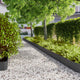 Vidaxl gazonranden 30 st 20x103 cm koudgewalst staal zwart