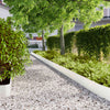Vidaxl bordes de césped 30 piezas 20x103 cm acero laminado en frío blanco