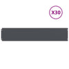 Vidaxl gazonranden 30 st 20x103 cm koudgewalst staal antraciet