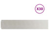 Vidaxxl bordes de césped 30 piezas 20x103 cm acero inoxidable