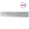 Vidaxl bordes de césped 30 piezas 20x103 cm acero galvanizado