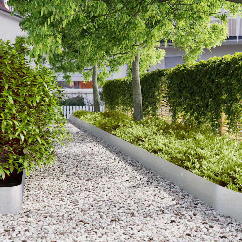 Vidaxl gazonranden 30 st 20x103 cm gegalvaniseerd staal