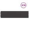Bordi per prato Vidaxl 10 pz 25x103 cm in acciaio laminato a freddo nero