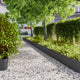 Vidaxl gazonranden 10 st 25x103 cm koudgewalst staal zwart