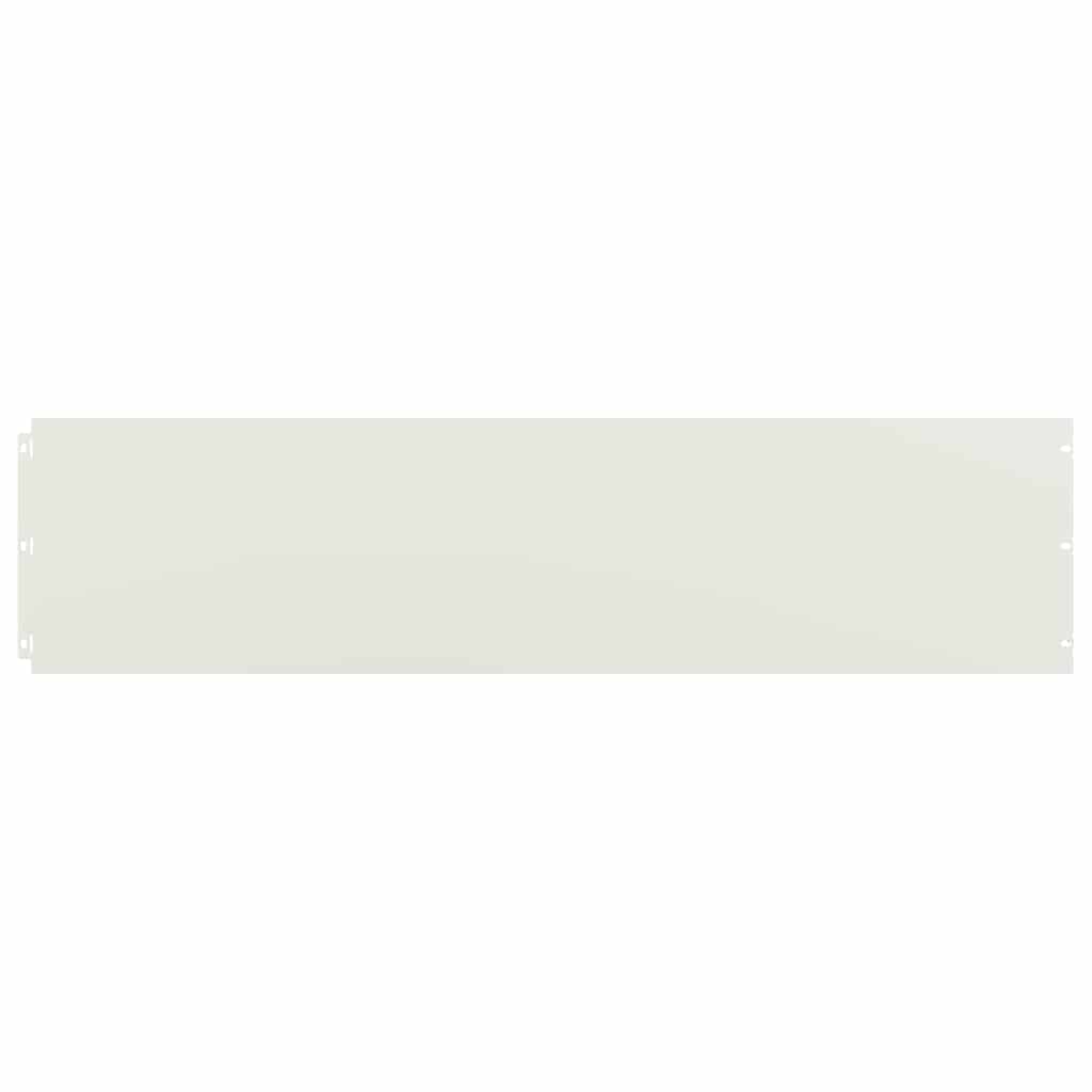 Vidaxl gazonranden 10 st 25x103 cm koudgewalst staal wit