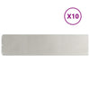 Vidaxl gazonranden 10 st 25x103 cm roestvrij staal