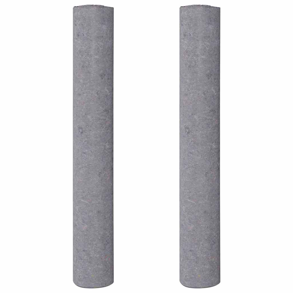 Vidaxl fieltro para pintar antideslizante 2 uds 10 m 220 g m² gris