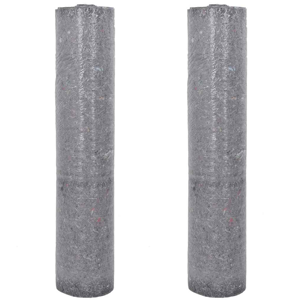 Vidaxl tessuto non tessuto antiscivolo per verniciatura 2 pz 25 m 280 g m² grigio