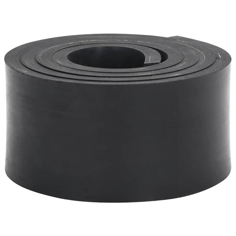 VidaXL borde de goma para quitanieves 200x10x1 cm negro