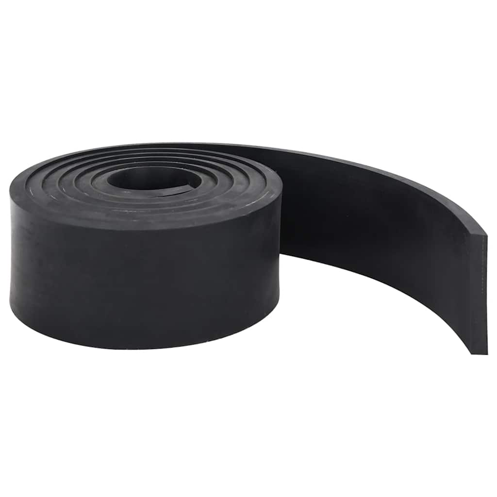 Vidaxxl borde de goma para quitanieves 250x10x1 cm negro