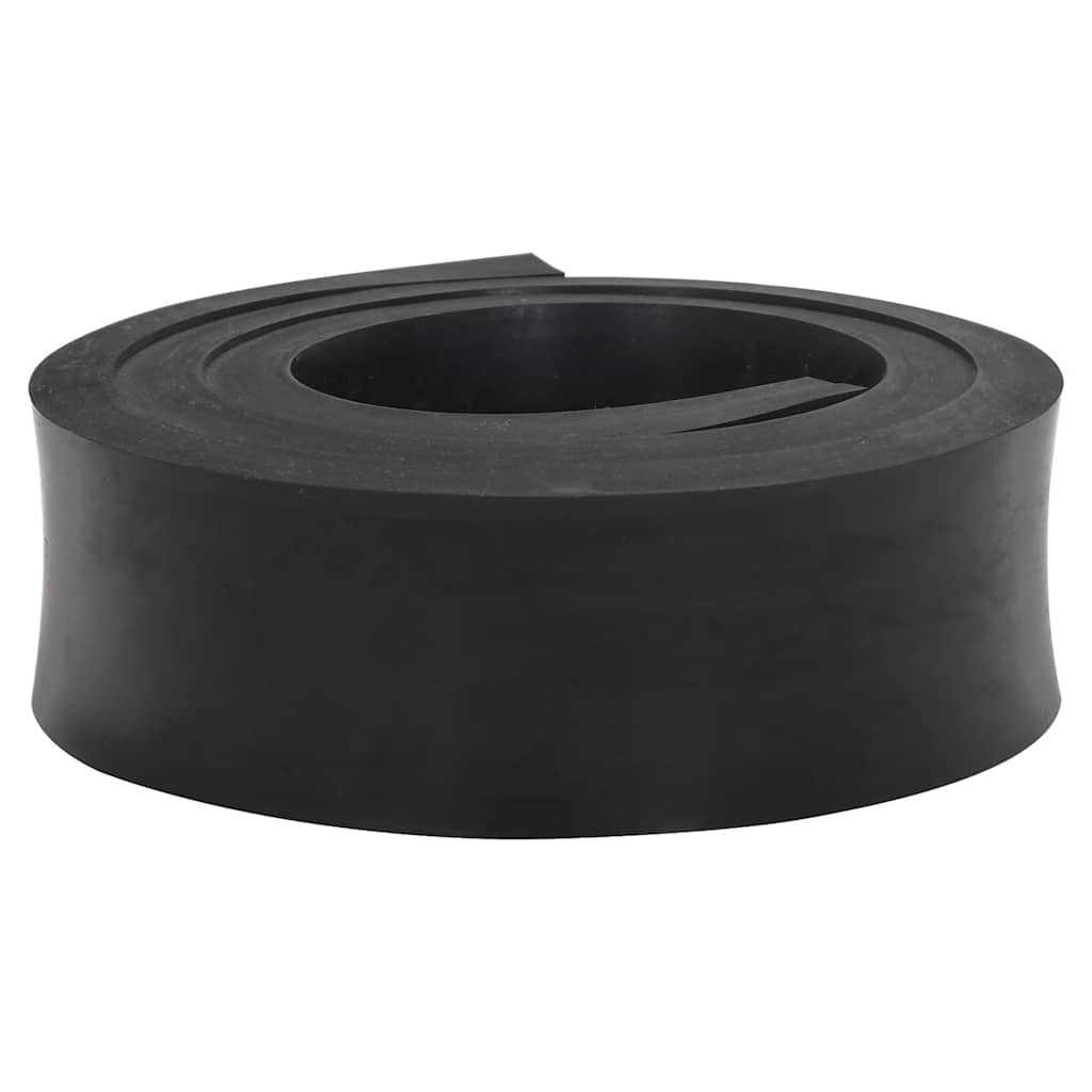 Vidaxl Borde de goma para Snow Stop 180x8x2 CM Negro