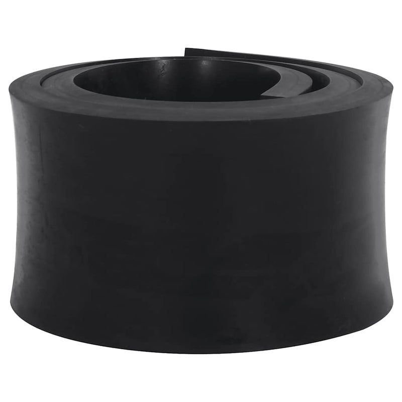 Bordo in gomma Vidaxl per loro a neve 150x15x2 cm nero