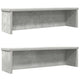 Scaffali da cucina Vidaxx impilabili 2 pezzi 50x15x16 cm grigio cemento