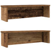 VidaXL cestelli da cucina impilabili 2 pz 50x15x16 cm color legno vecchio