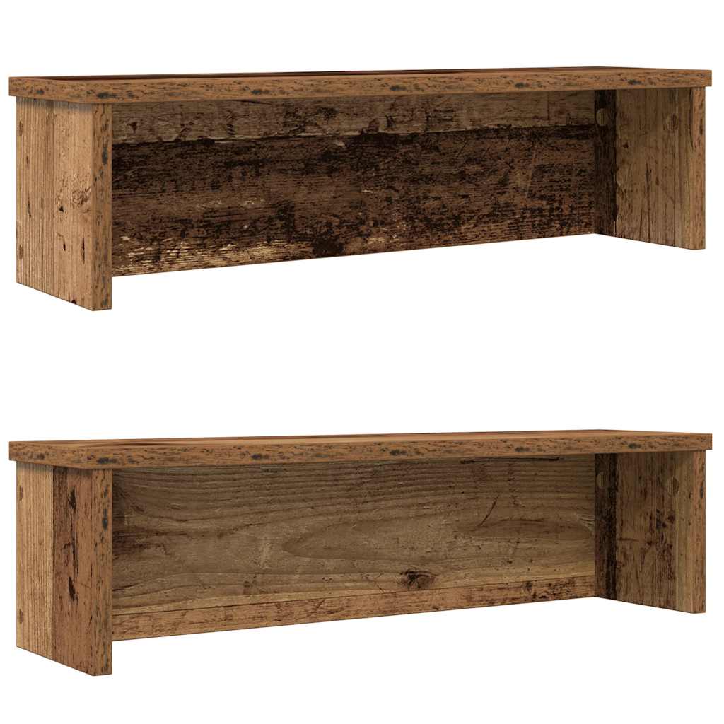VidaXL cestelli da cucina impilabili 2 pz 50x15x16 cm color legno vecchio