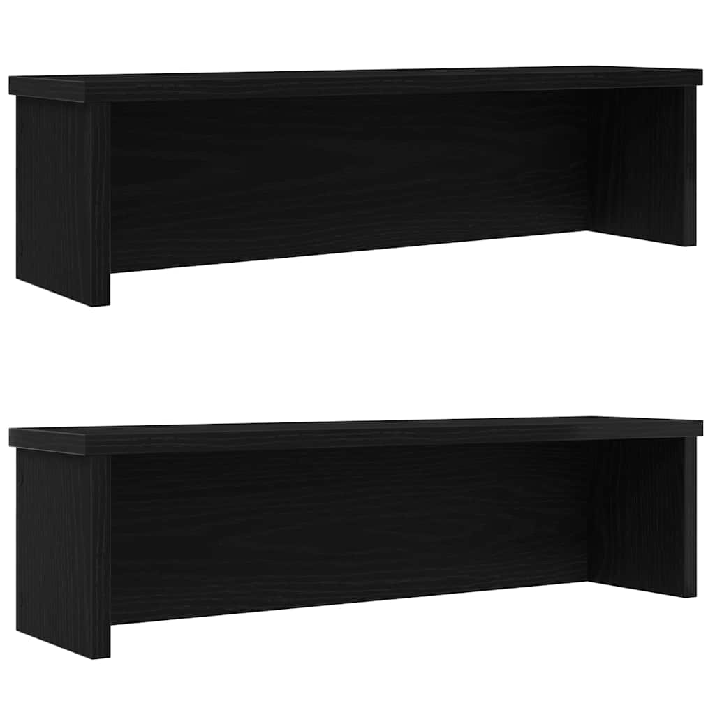 VIDAXL COLCINA CHETTURE IMPLETABILE 2 PC 60X15X16 CM NERO