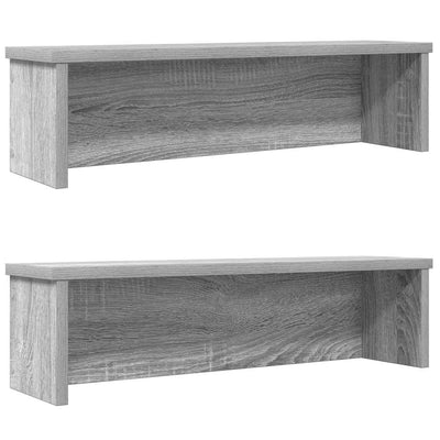 VIDAXL CHECKS RATTH IMPATTO 2 PC 60X15X16 CM Oak Sonoma grigio