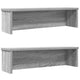 Racks de cocina Vidaxl apilables 2 pcs 60x15x16 cm Grey Sonoma Oak