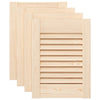 Vidaxxl ante per armadio con doghe 4 pz 39,5x29,5 cm in legno di pino massiccio