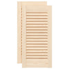 Vidaxx puertas de armario con lamas 2 uds 61,5x29,5 cm madera maciza de pino