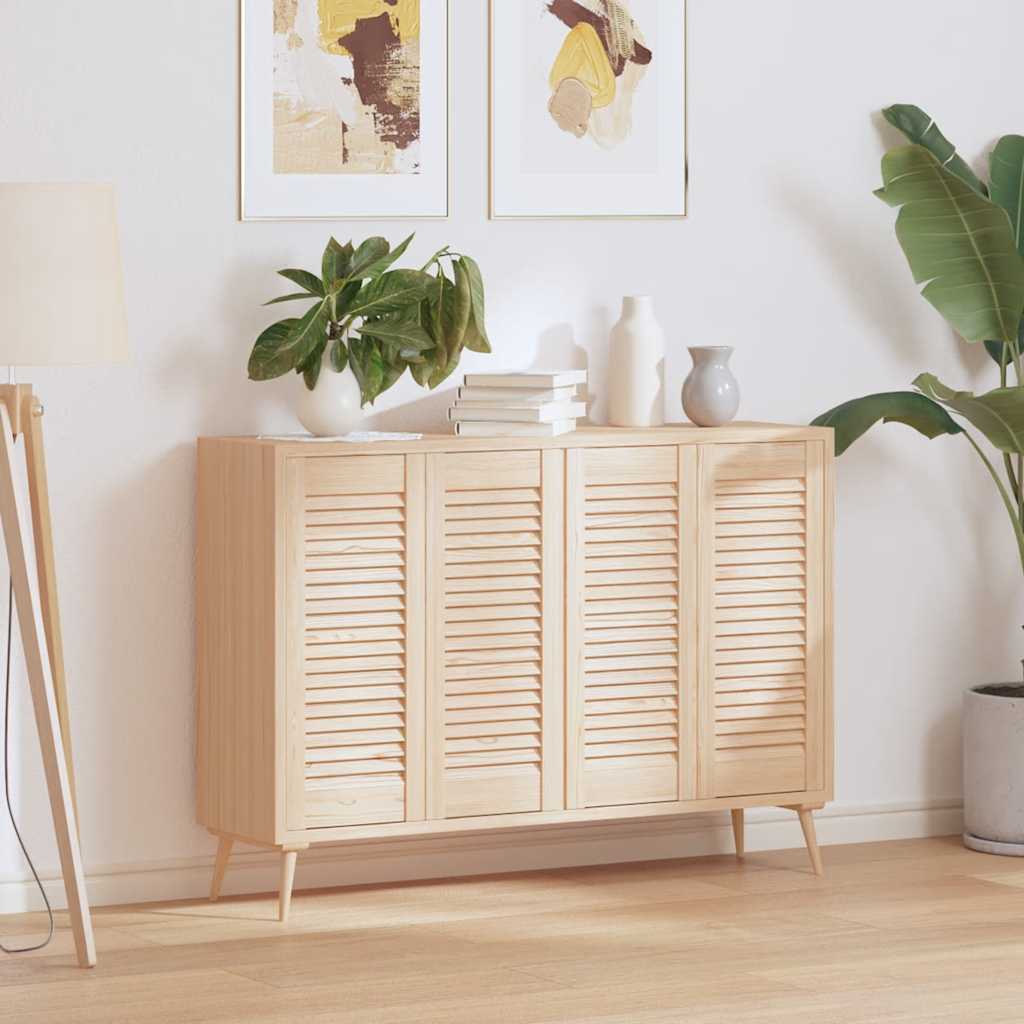 Vidaxx puertas de armario con lamas 4 piezas 69x29,5 cm madera maciza de pino