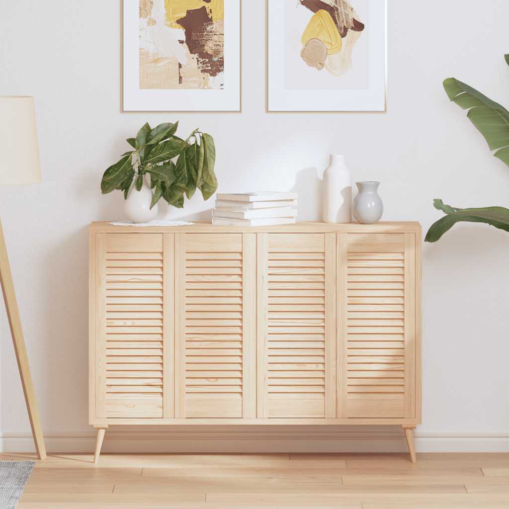 Vidaxx puertas de armario con lamas 4 piezas 69x29,5 cm madera maciza de pino