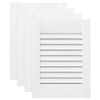 Vidaxl kastdeuren louvredesign 4 st 39,5x29,5 cm wit