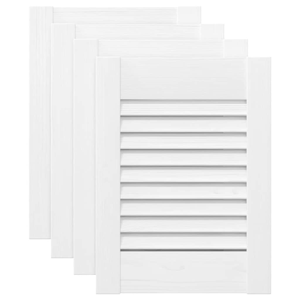 Vidaxxl ante per armadio design con persiane 4 pz 39,5x29,5 cm bianco