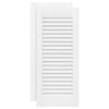 Vidaxxl ante per armadio design con persiane 2 pz 61,5x29,5 cm bianco