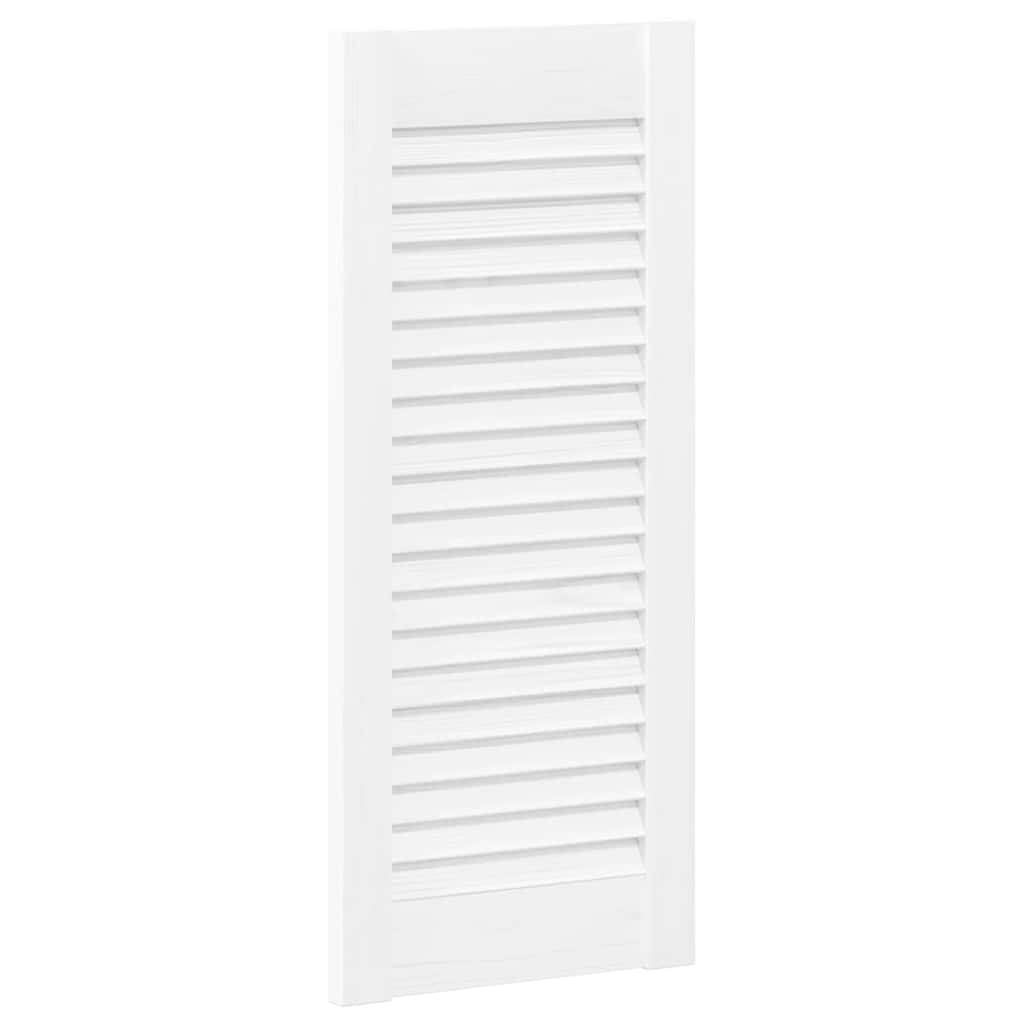 Vidaxl kastdeuren louvredesign 4 st 61,5x29,5 cm wit