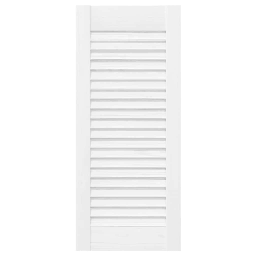 Vidaxl kastdeuren louvredesign 4 st 61,5x29,5 cm wit