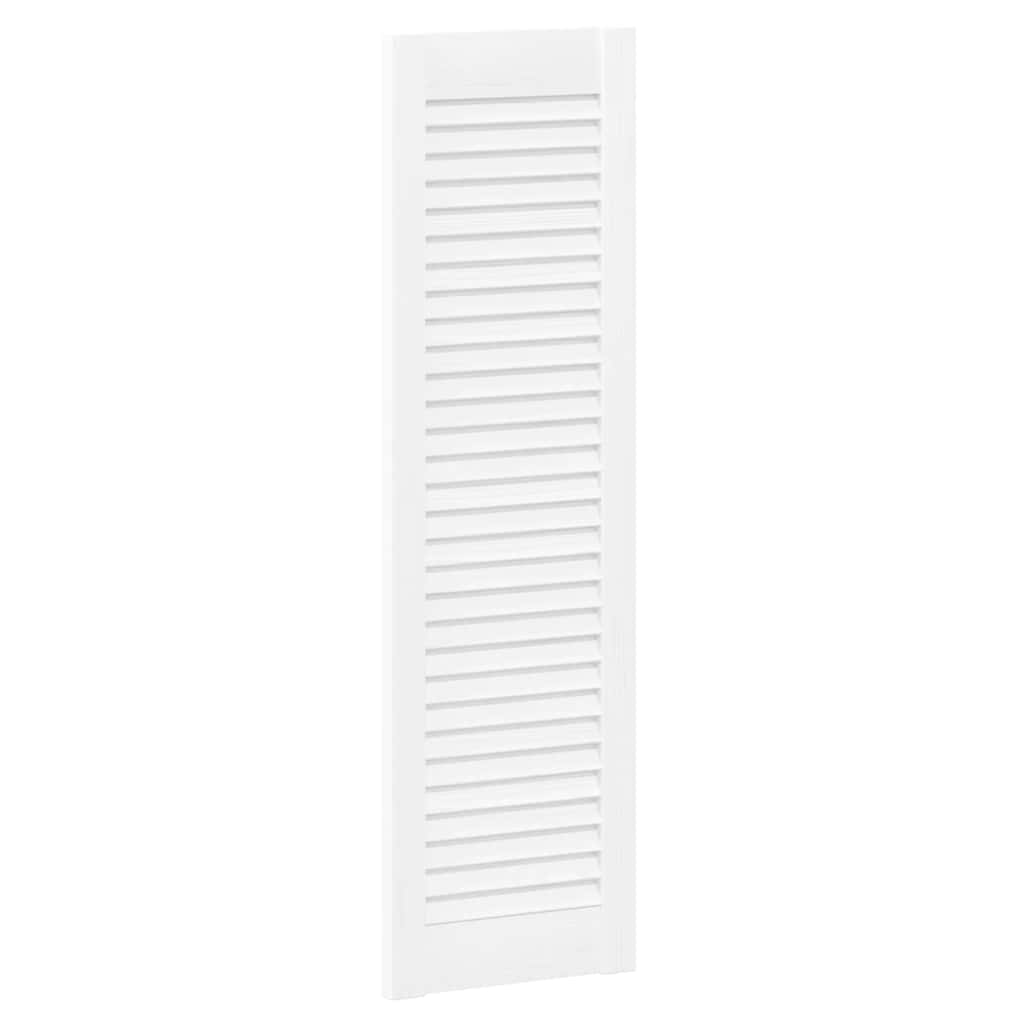 Vidaxl kastdeur louvre design 99x29,5 cm wit