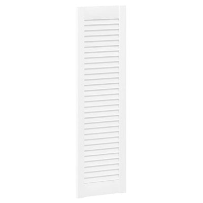 Vidaxl kastdeuren louvredesign 2 st 99x29,5 cm wit