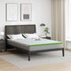 Vidaxl matrastopper wit en groen 140 x 200 cm jacquard stof
