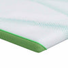 Coprimaterasso Vidaxxl bianco e verde 160 x 200 cm tessuto jacquard