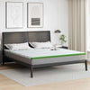 Vidaxl matrastopper wit en groen 180 x 200 cm jacquard stof