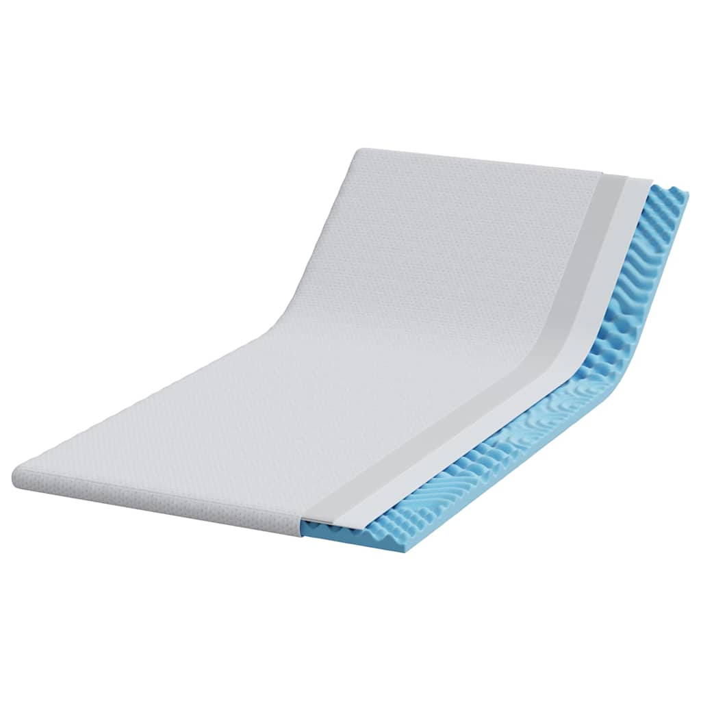 Vidaxl matrastopper wit 120 x 200 cm jacquard stof
