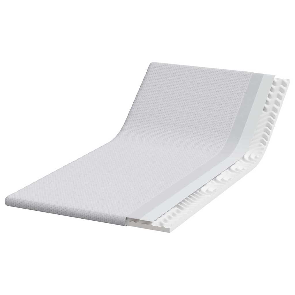 Vidaxl matrastopper wit 90 x 190 cm jacquard stof