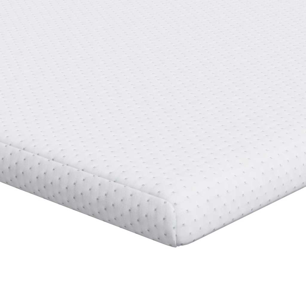 Vidaxl matrastopper wit 140 x 200 cm jacquard stof