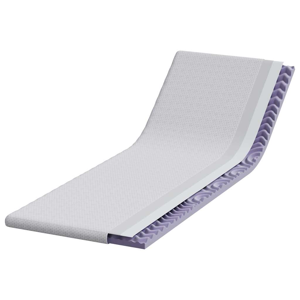Coprimaterasso Vidaxxl bianco 70 x 200 cm tessuto jacquard