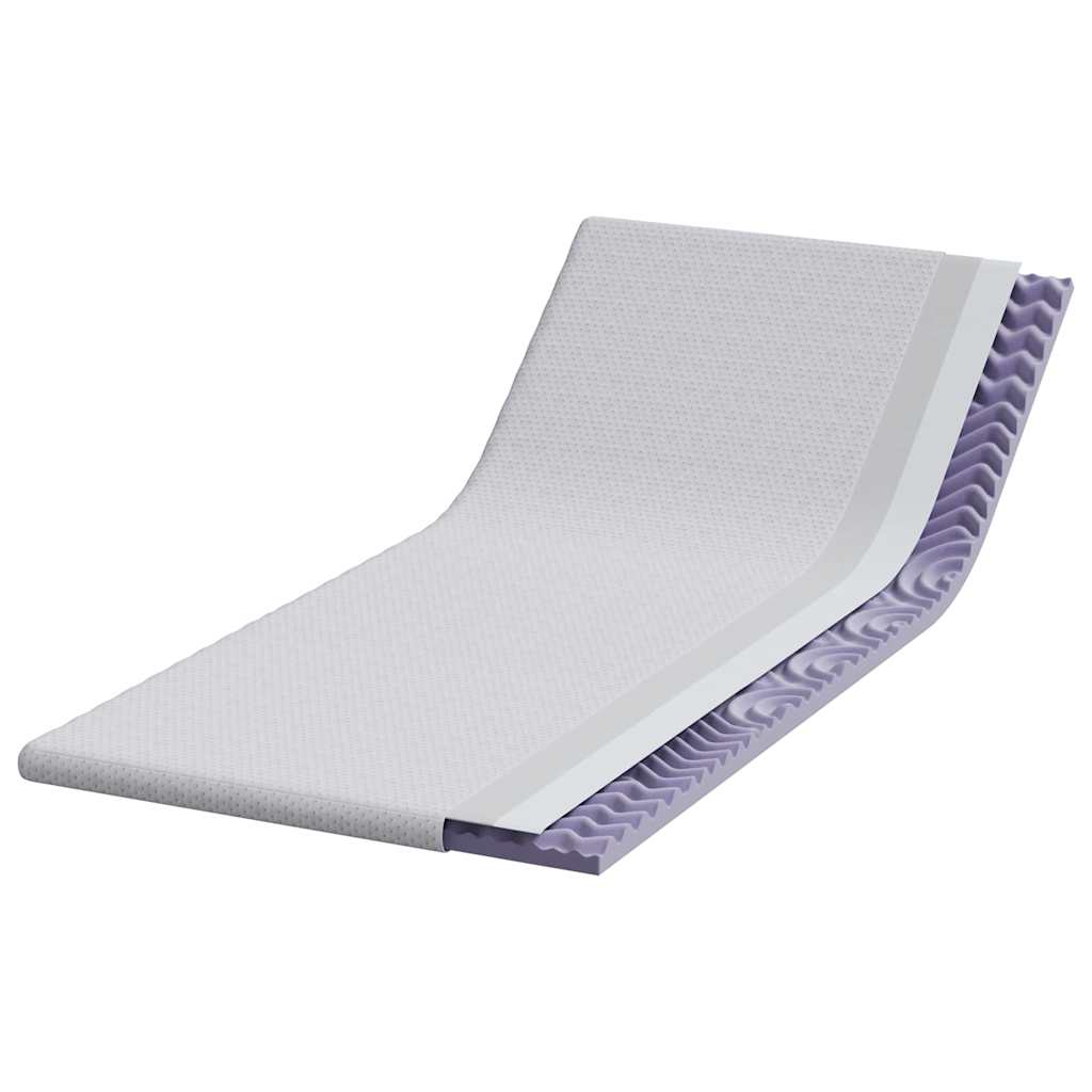 Vidaxl matrastopper wit 100 x 200 cm jacquard stof