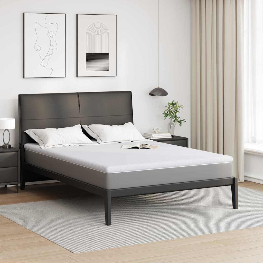 Vidaxl matrastopper wit 140 x 190 cm jacquard stof