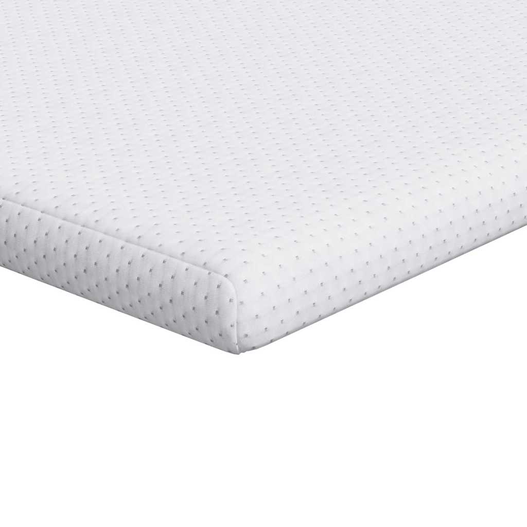 Vidaxl matrastopper wit 140 x 200 cm jacquard stof