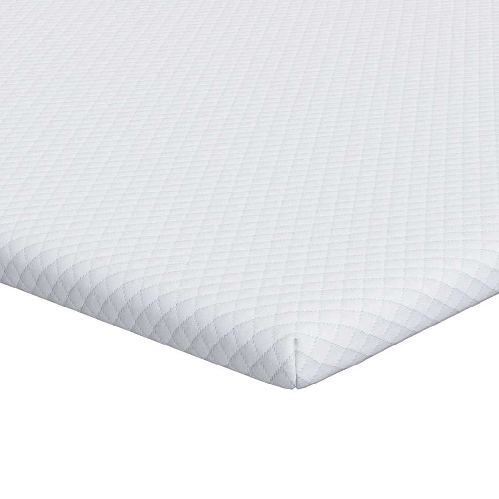 Vidaxl matrastopper wit 90 x 190 cm jacquard stof