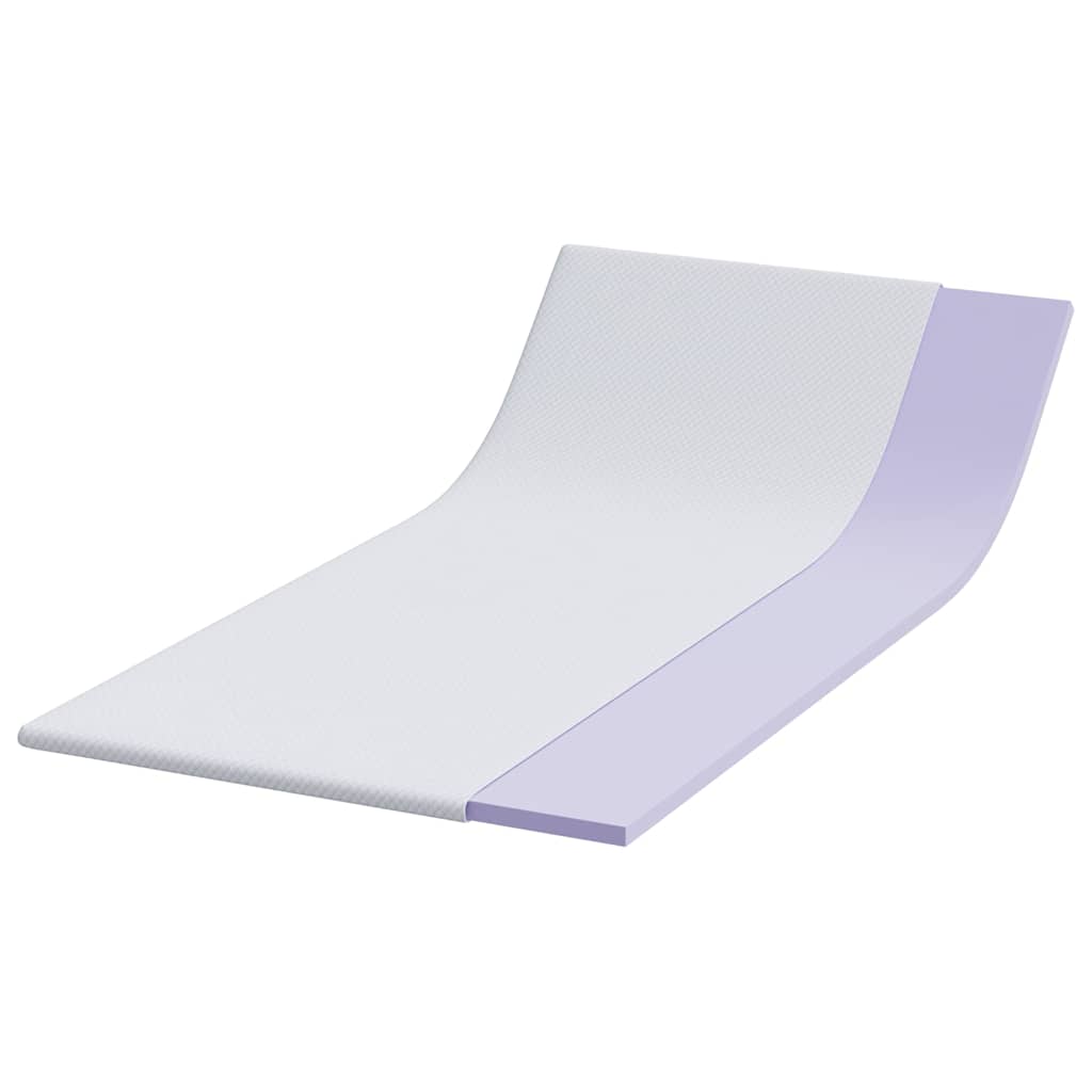 Vidaxl matrastopper wit 120 x 200 cm jacquard stof