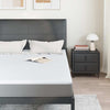 Vidaxl matrastopper wit 140 x 190 cm jacquard stof