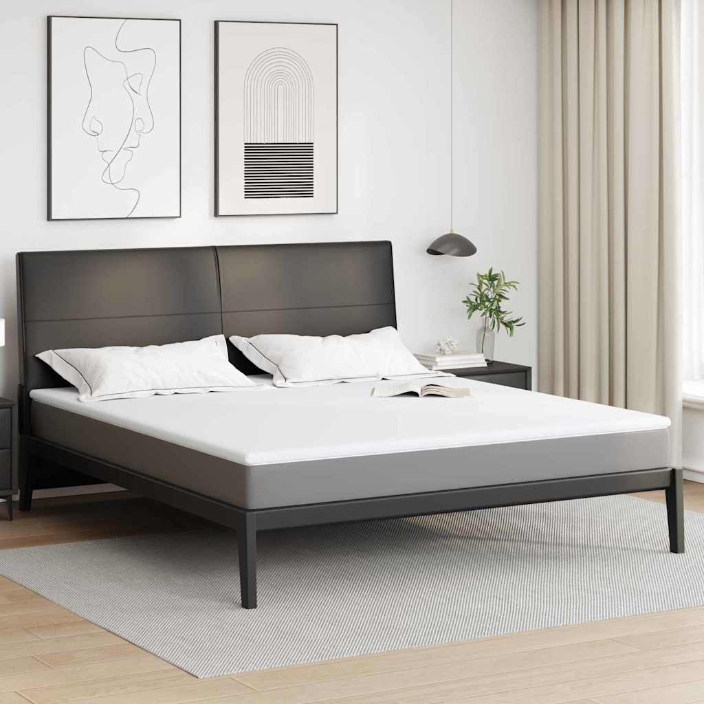 Cubrecolchón vidaxxl blanco 180 x 200 cm tejido jacquard